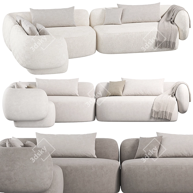Contemporary 3D Model Mild Sofa 3D model image 2