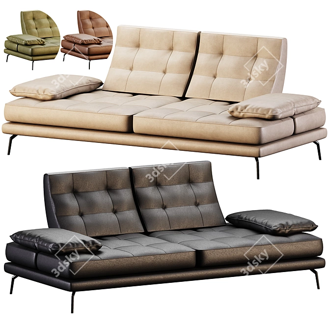  Artistic Sofa Design BUCCI 3D model image 6