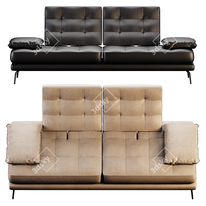  Artistic Sofa Design BUCCI 3D model image 1