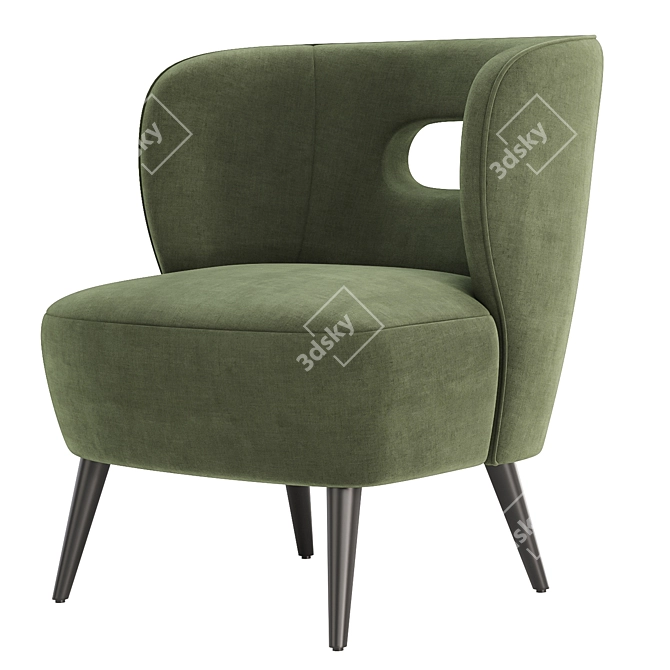  Faux Lambskin Mimi Chair 3D model image 5