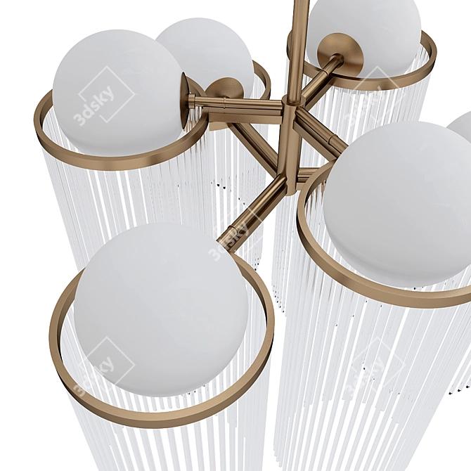 Elegant Celestial Chandelier: VRay Model 3D model image 2