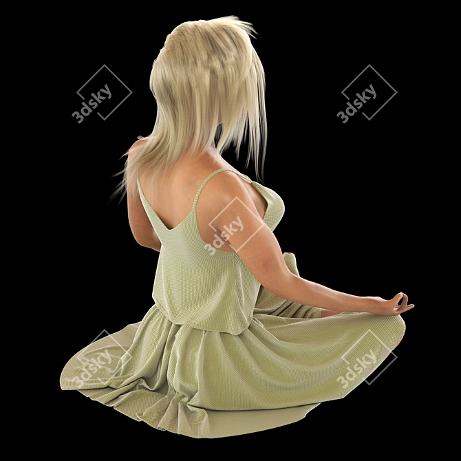 Yoga Chic Tank Top 3D model image 3