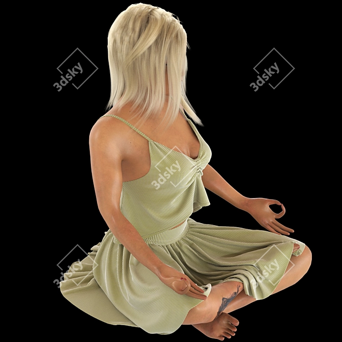 Yoga Chic Tank Top 3D model image 4