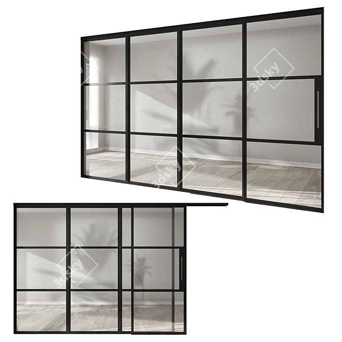 SmartSystems Sliding Doors Set 3D model image 2