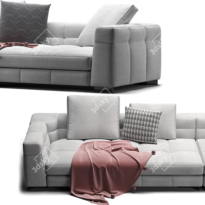 Elegant Minotti Blazer Sofa_02 Furnishing 3D model image 3