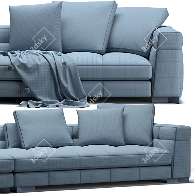 Elegant Minotti Blazer Sofa_02 Furnishing 3D model image 7