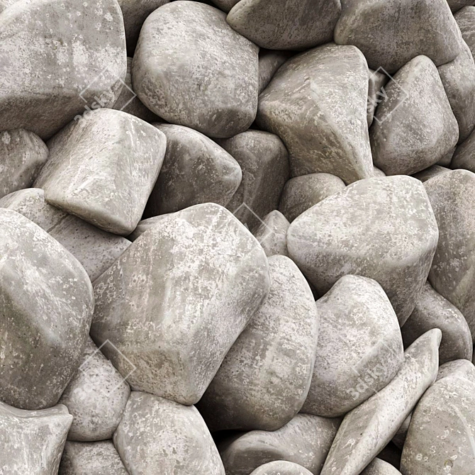 High-Resolution Polygon Gravel Model 3D model image 2