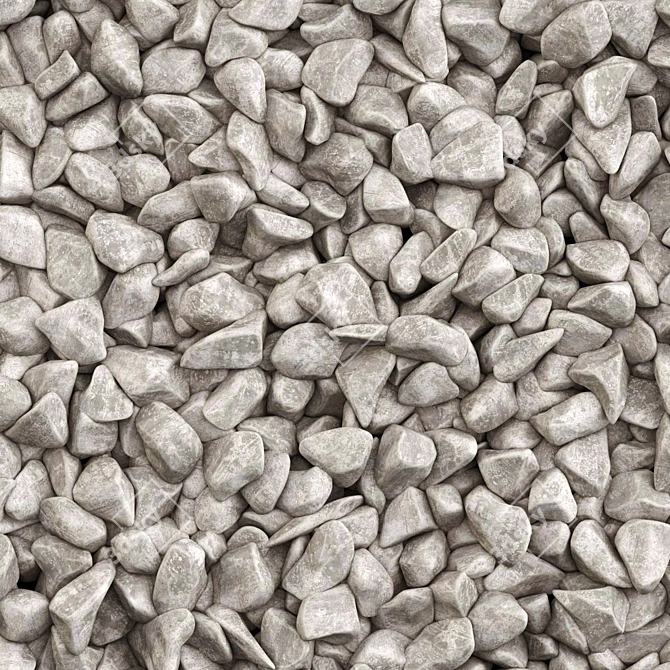 High-Resolution Polygon Gravel Model 3D model image 4