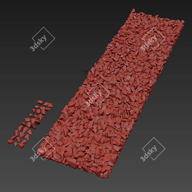 High-Resolution Polygon Gravel Model 3D model image 5