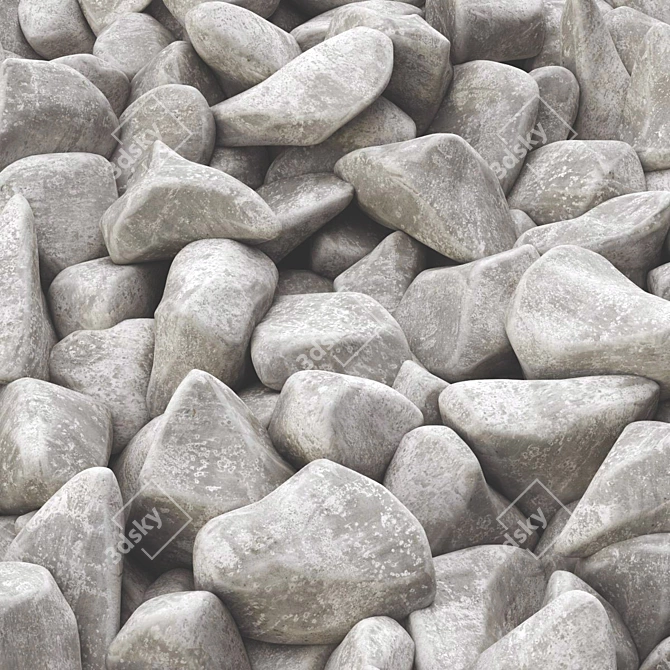 High-Resolution Polygon Gravel Model 3D model image 7