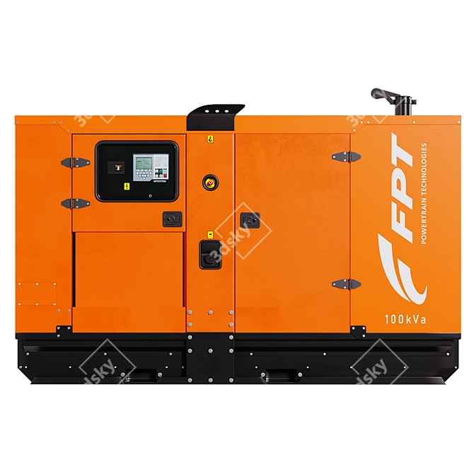 FPT GS NEF100 Diesel Generator 3D model image 4