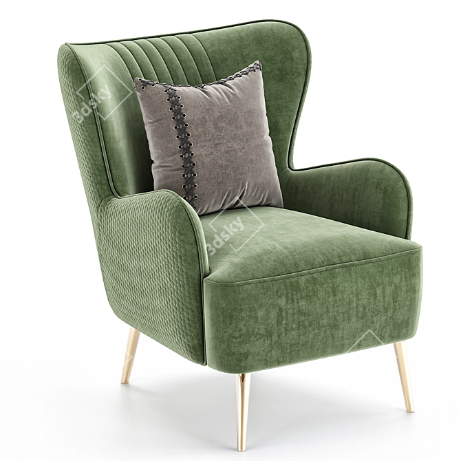 3D Model NICO Lounge Chair 3D model image 1