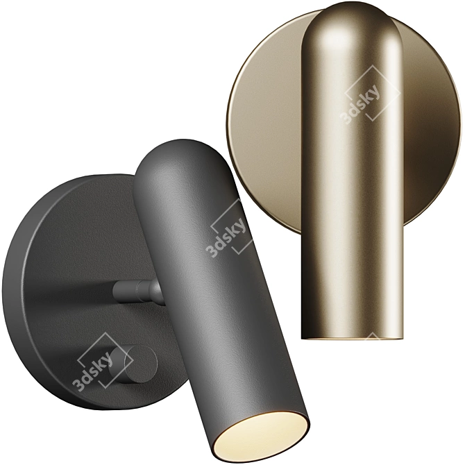 Modern Compact Dax Wall Sconce 3D model image 1