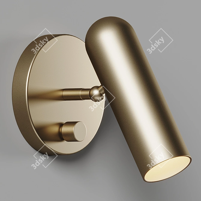 Modern Compact Dax Wall Sconce 3D model image 2