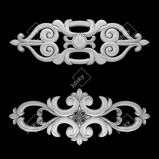 Elegance 3D Ornament Modeling Kit 3D model image 5