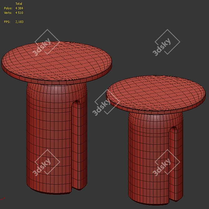 Luteca Oco Tables: Modern Elegance 3D model image 6