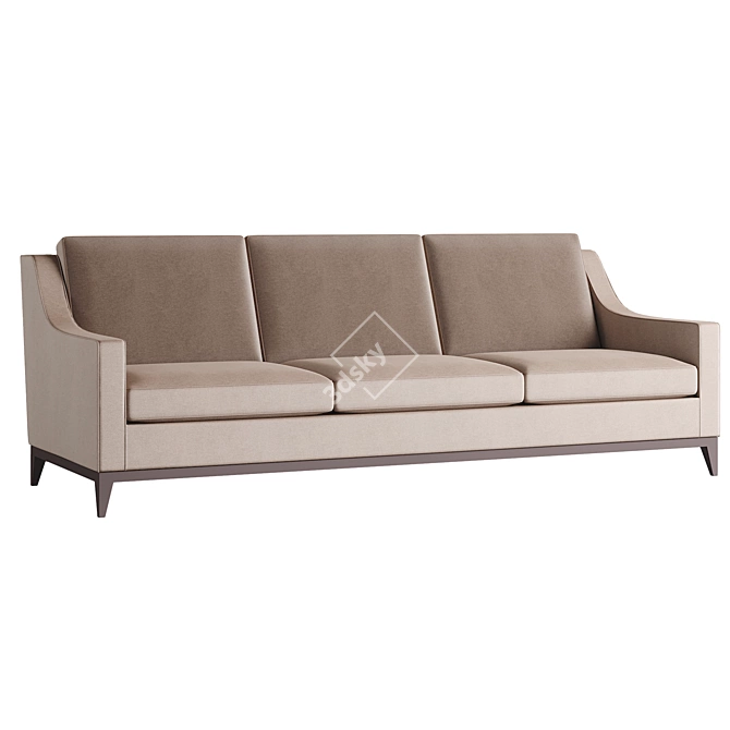 Mike Beige Sofa by Lavsit 3D model image 3