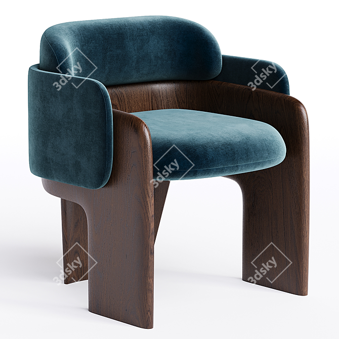 Modern Quartet Chair by Raphael 3D model image 1