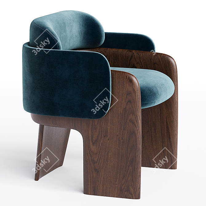 Modern Quartet Chair by Raphael 3D model image 2