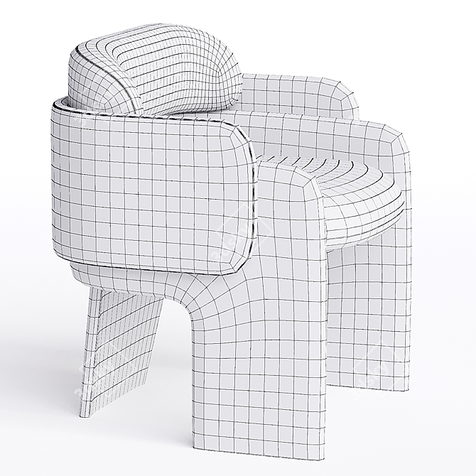 Modern Quartet Chair by Raphael 3D model image 3