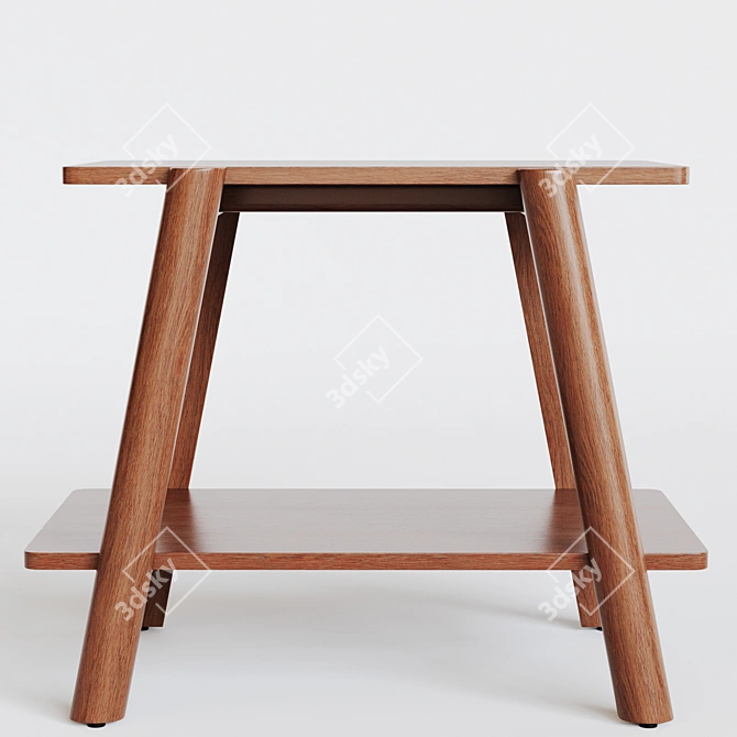 Modern Industrial Calgary Side Table 3D model image 3