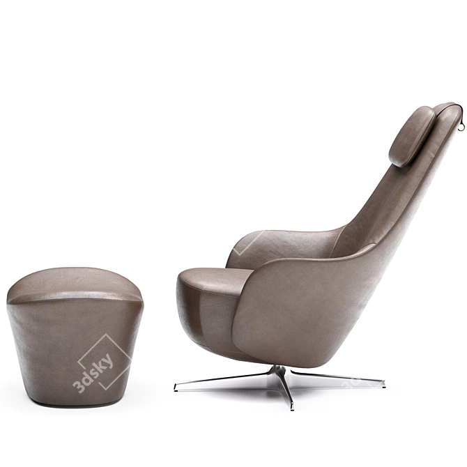  B&B Italia Harbor Laidback Lounge 3D model image 4