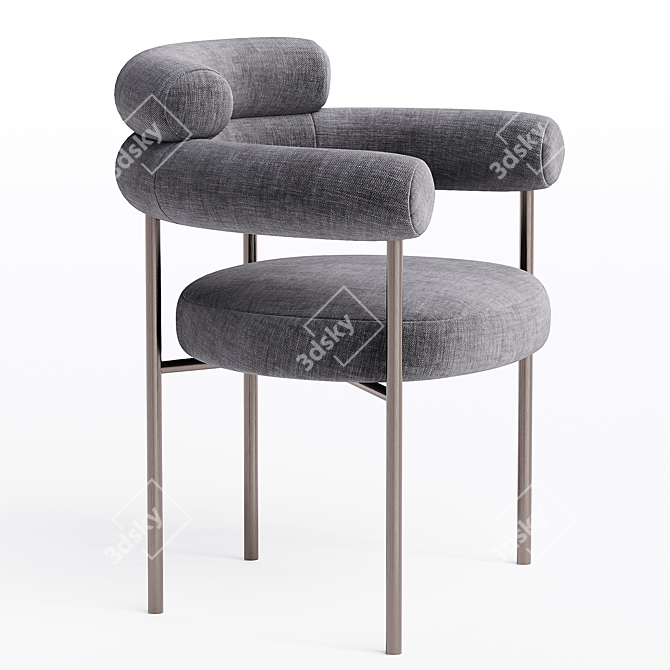 Modern Dining Chair Portia 2014 3D model image 2