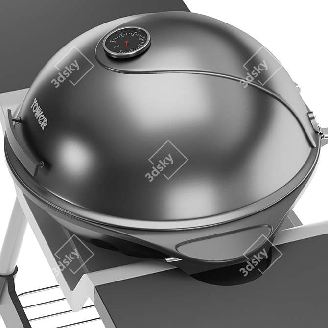 XL Electric BBQ Grill with Cerasure Coating 3D model image 11