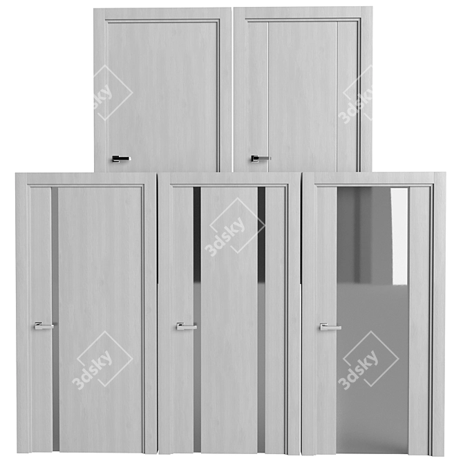 Sophisticated Sofia Entry Door 3D model image 9