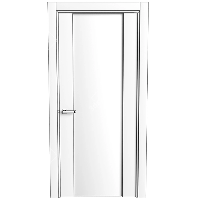 Sophisticated Sofia Entry Door 3D model image 1