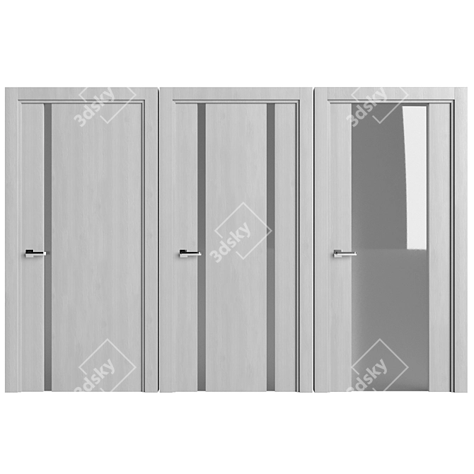 Sophisticated Sofia Entry Door 3D model image 2