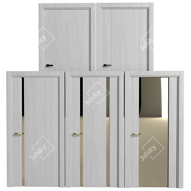 Sophisticated Sofia Entry Door 3D model image 4