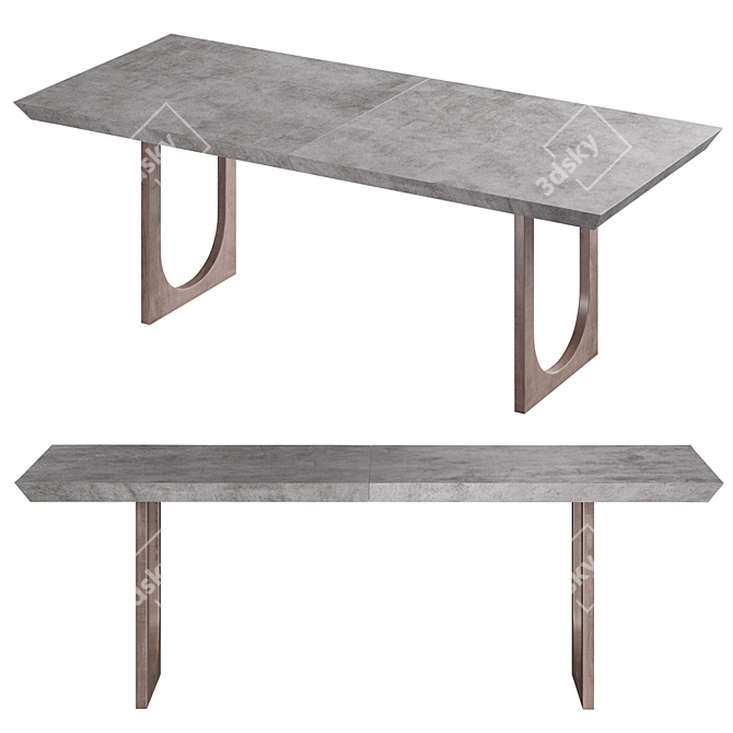 Rectangular Dining Table Innwood 3D model image 1