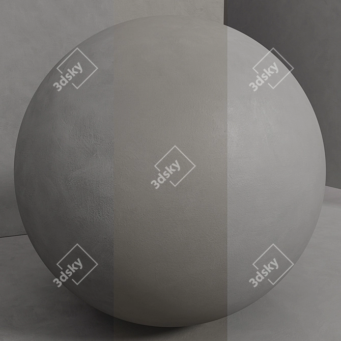 Seamless Concrete Plaster Set 3D model image 1