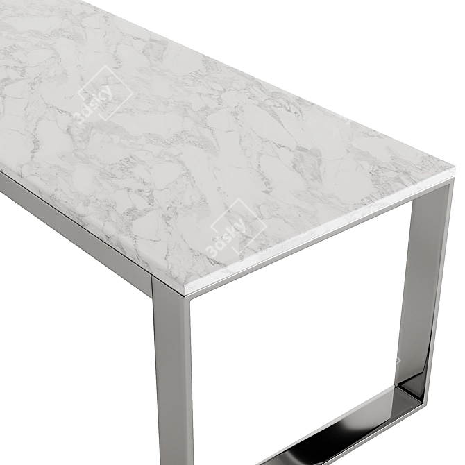 Calvin Marble Series Tables: Elegant Multipurpose Furniture 3D model image 4