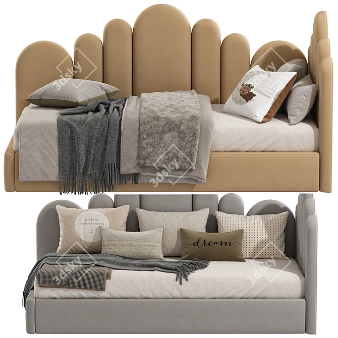 Modern Style Sofa-Bed 297 3D model image 2