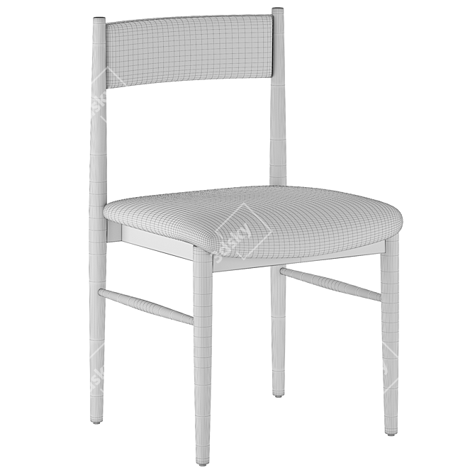 Petrie Upholstered Dining Chair 3D model image 6