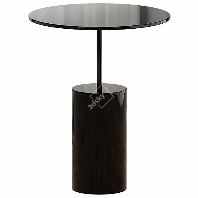  Contemporary Blue Side Table 3D Model 3D model image 2