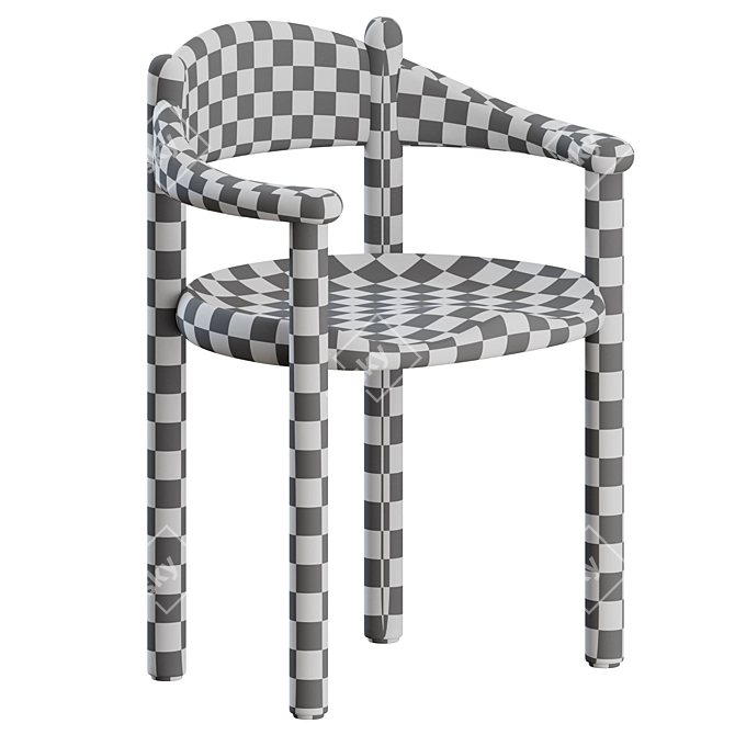 Sleek Gubi Daumiller Armchair 3D model image 2