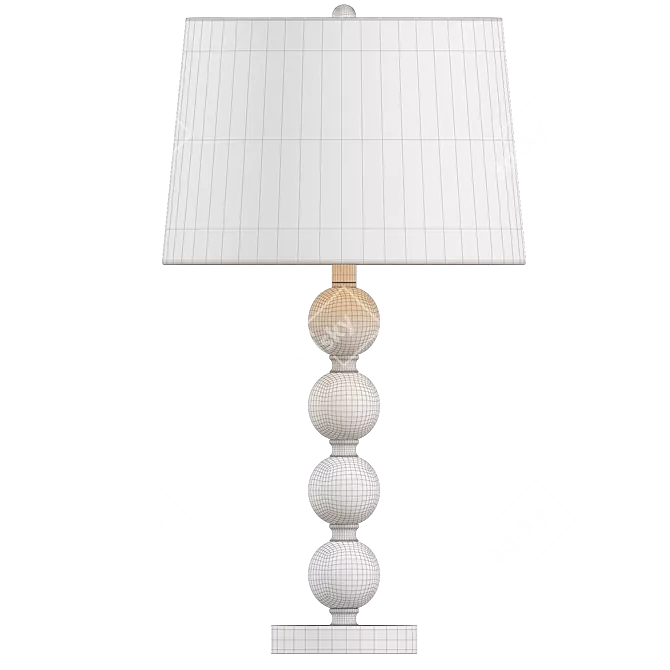 Modern Crigler Metal Table Lamp 3D model image 6
