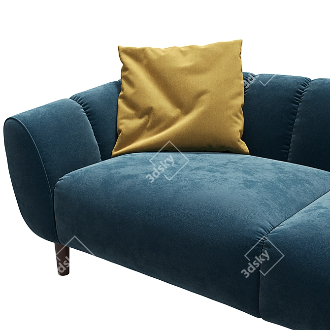 Kaza Bayton Sofa: Modern Comfort 3D model image 4