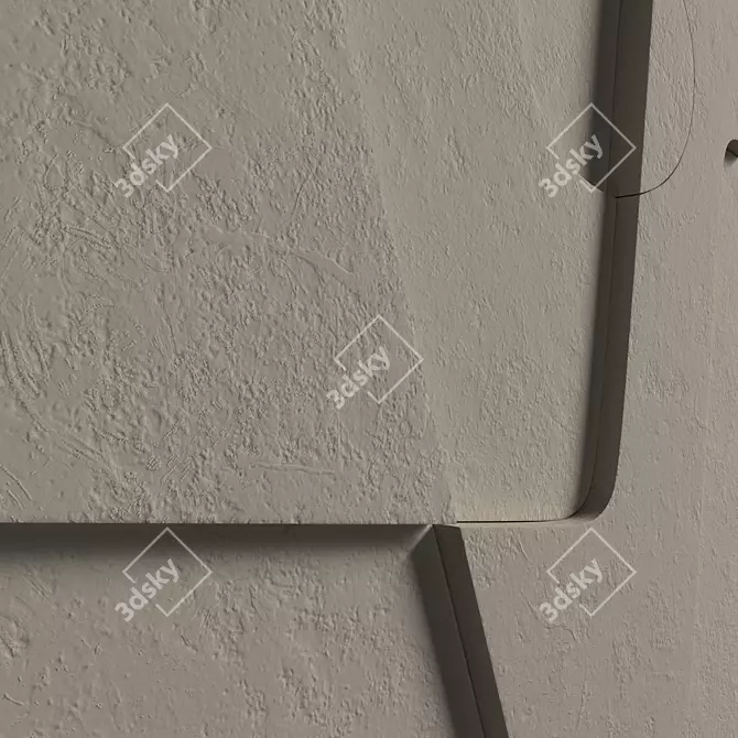 Elegant Decorative Panel Set 3D model image 4