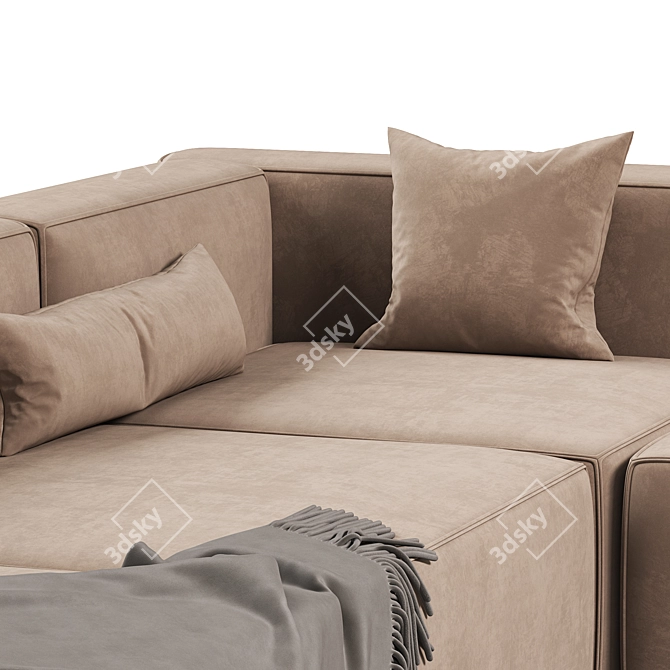 Modern Modular Sectional Sofa Set 3D model image 4