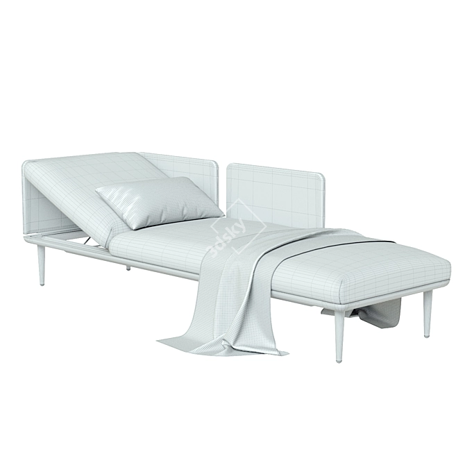 Title: Outdoor Styletto Lounge Furniture 3D model image 4