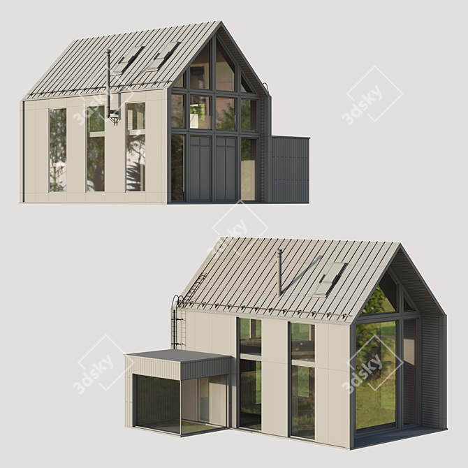 Barnhouse 3D Model for Projects 3D model image 4