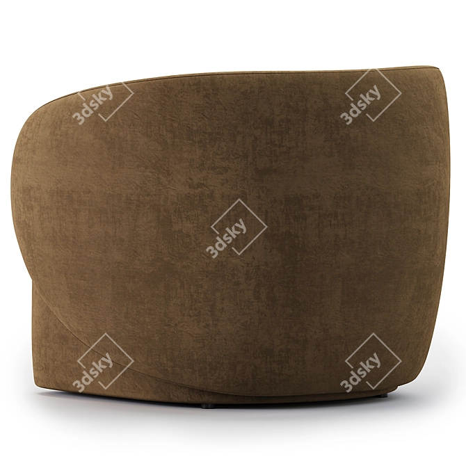 Stylish Swell Armchair Collection: Grado Design 3D model image 3