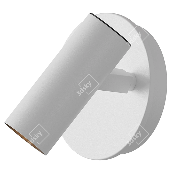 Sleek Aluminium LED Sconce 3D model image 3