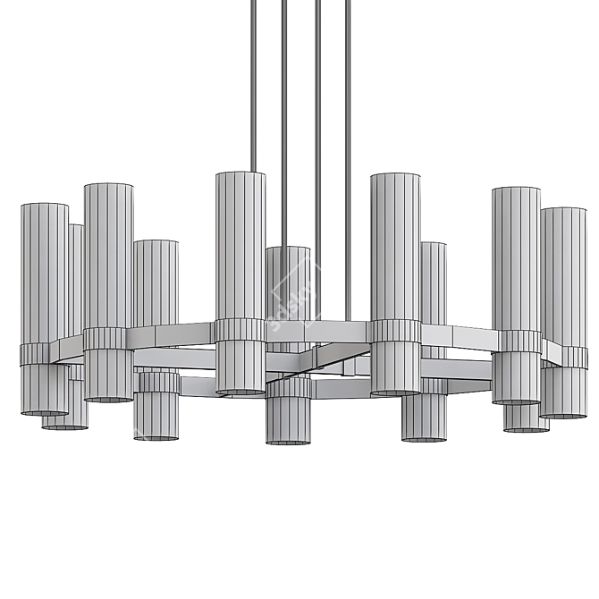 Modern Chandelier Ashby 91cm Eco-Friendly 3D model image 3