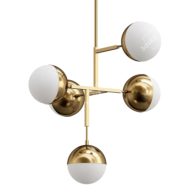 Modern Ball Model Lamp Fixture 3D model image 1