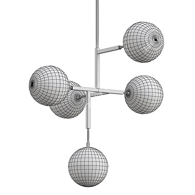 Modern Ball Model Lamp Fixture 3D model image 3